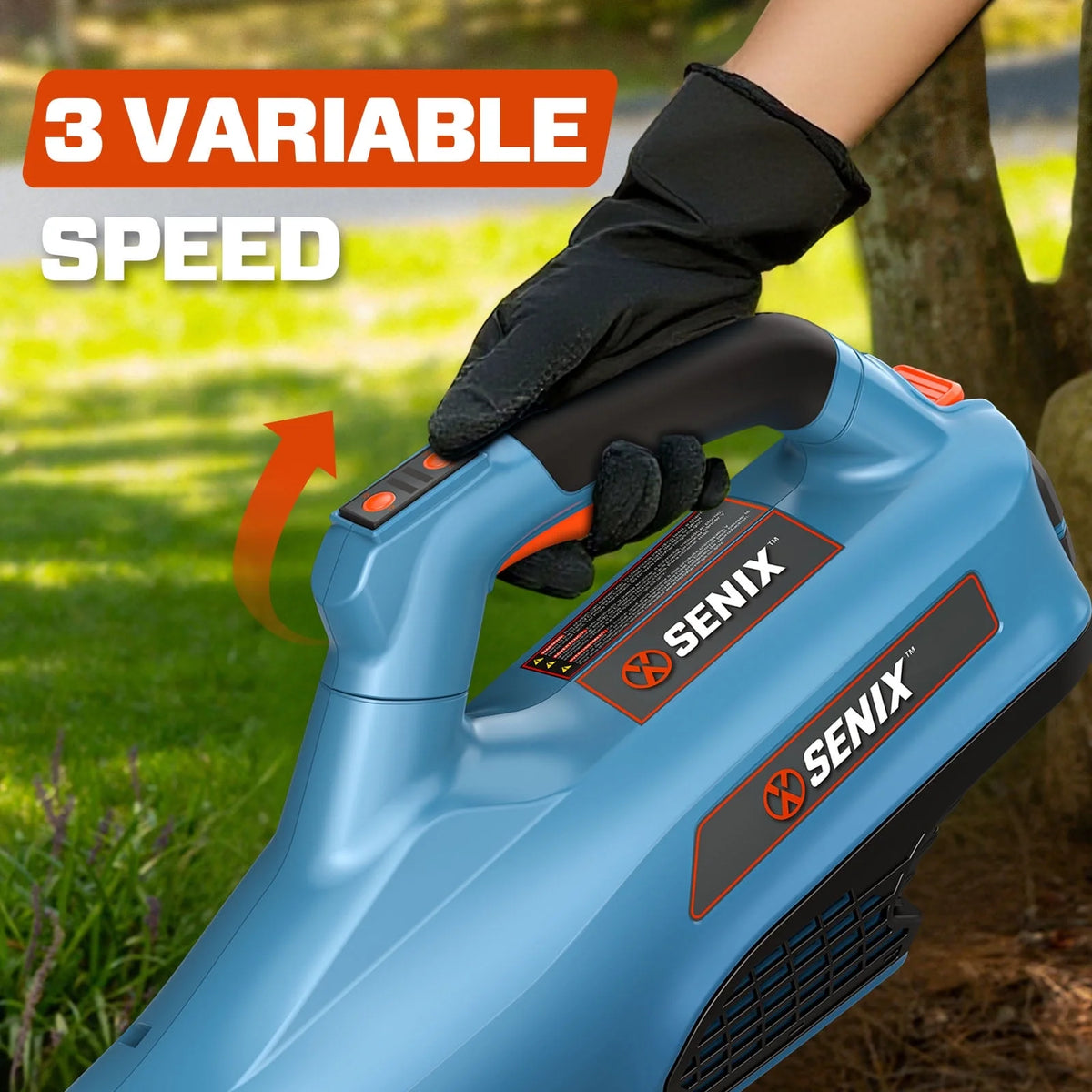 SENIX 20V 2-Tool Cordless Combo Kit, 10-Inch String Trimmer & Variable Speed Leaf Blower (One 4.0Ah Battery and Charger Included) S2K2B1-03