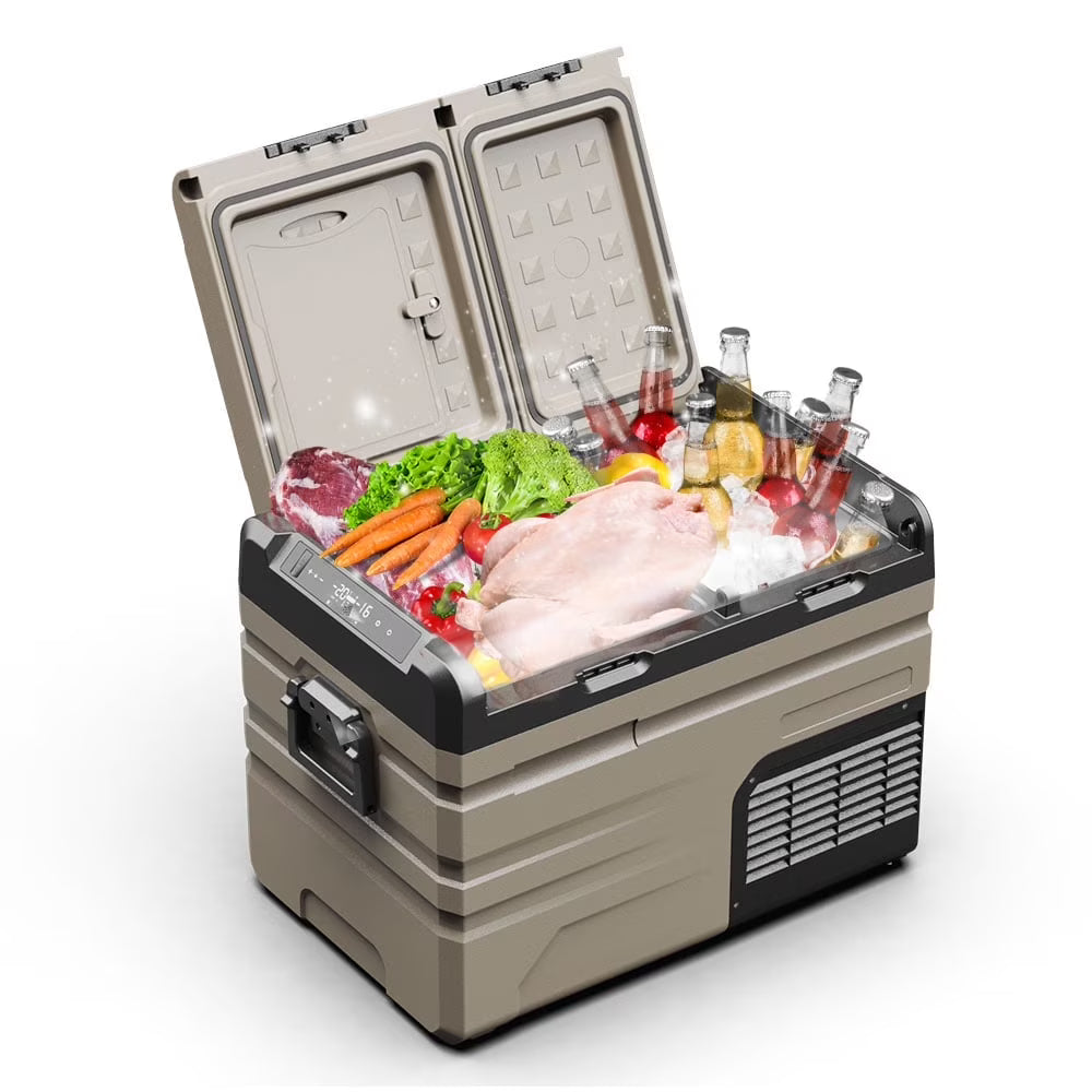 Alpicool TA35 Portable Refrigerator 37 Quart(35 Liter) Dual Temperature Control Fridge Mini Freezer for Travel,Camping,Fishing, Outdoor -12/24V DC