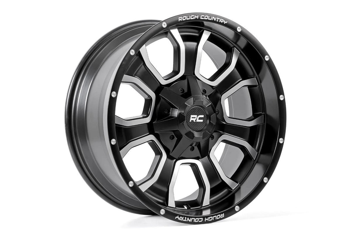 Rough Country 93 Series Matte Black Wheel