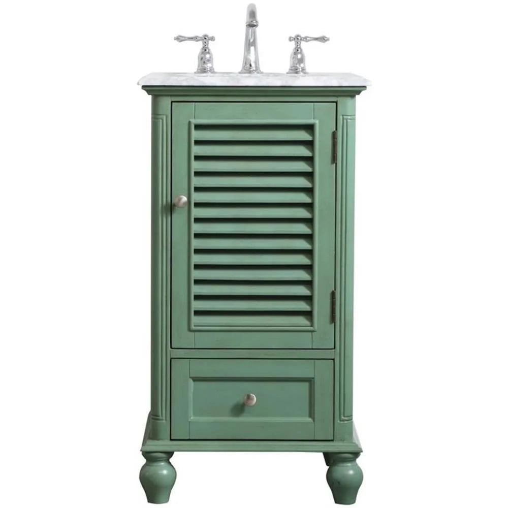 19 inch single bathroom vanity in grey