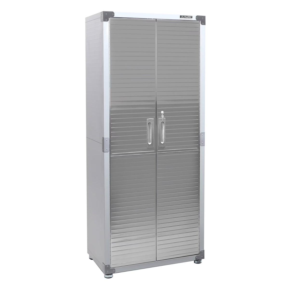 Seville Classics UltraHD? Steel Body Lockable Storage Cabinet Organizer Locker Shelving Unit, Graphite, 30" W x 18" D x 72" H