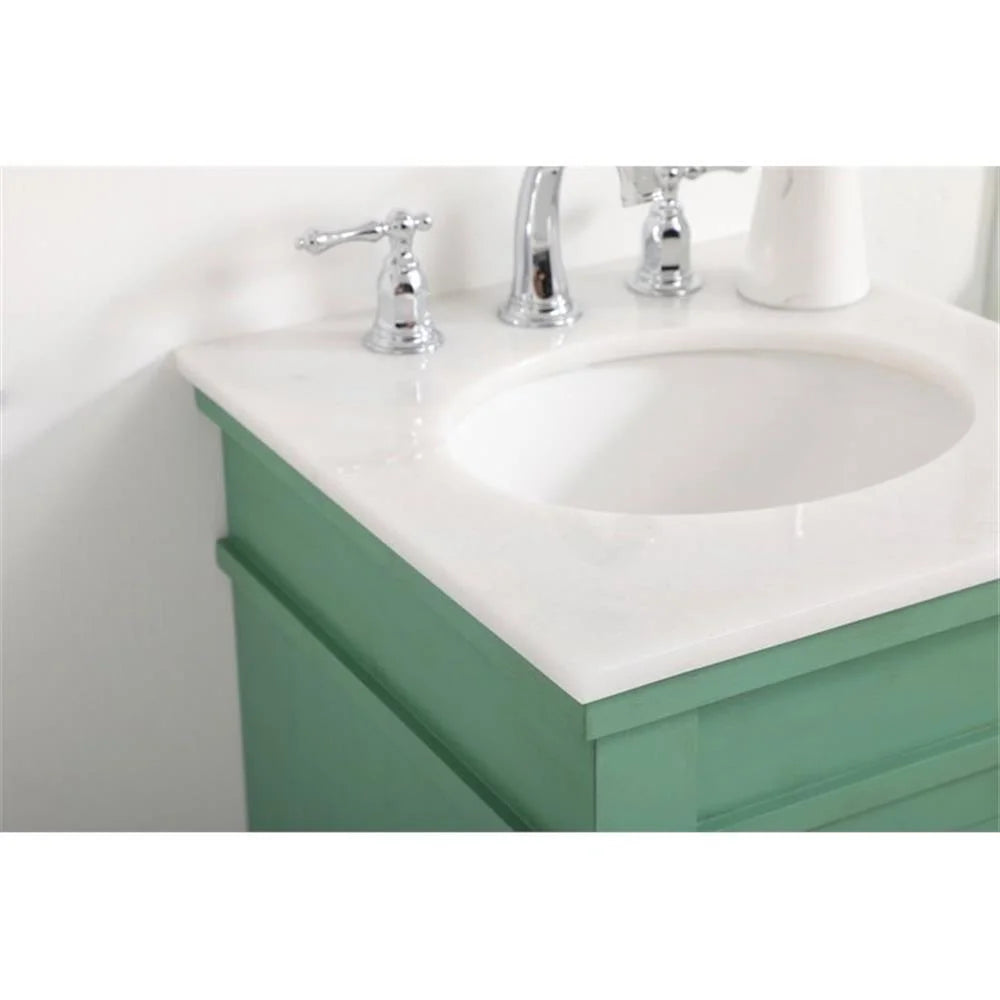18.5 inch single bathroom vanity in blue