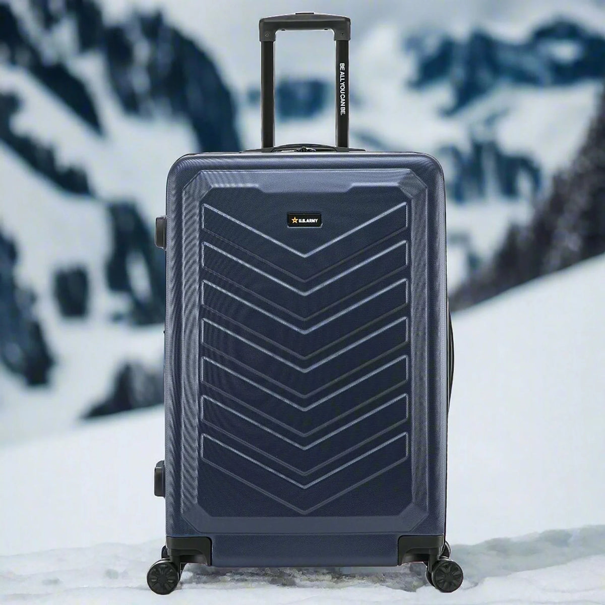 US ARMY FOX 28" Large Suitcase Black