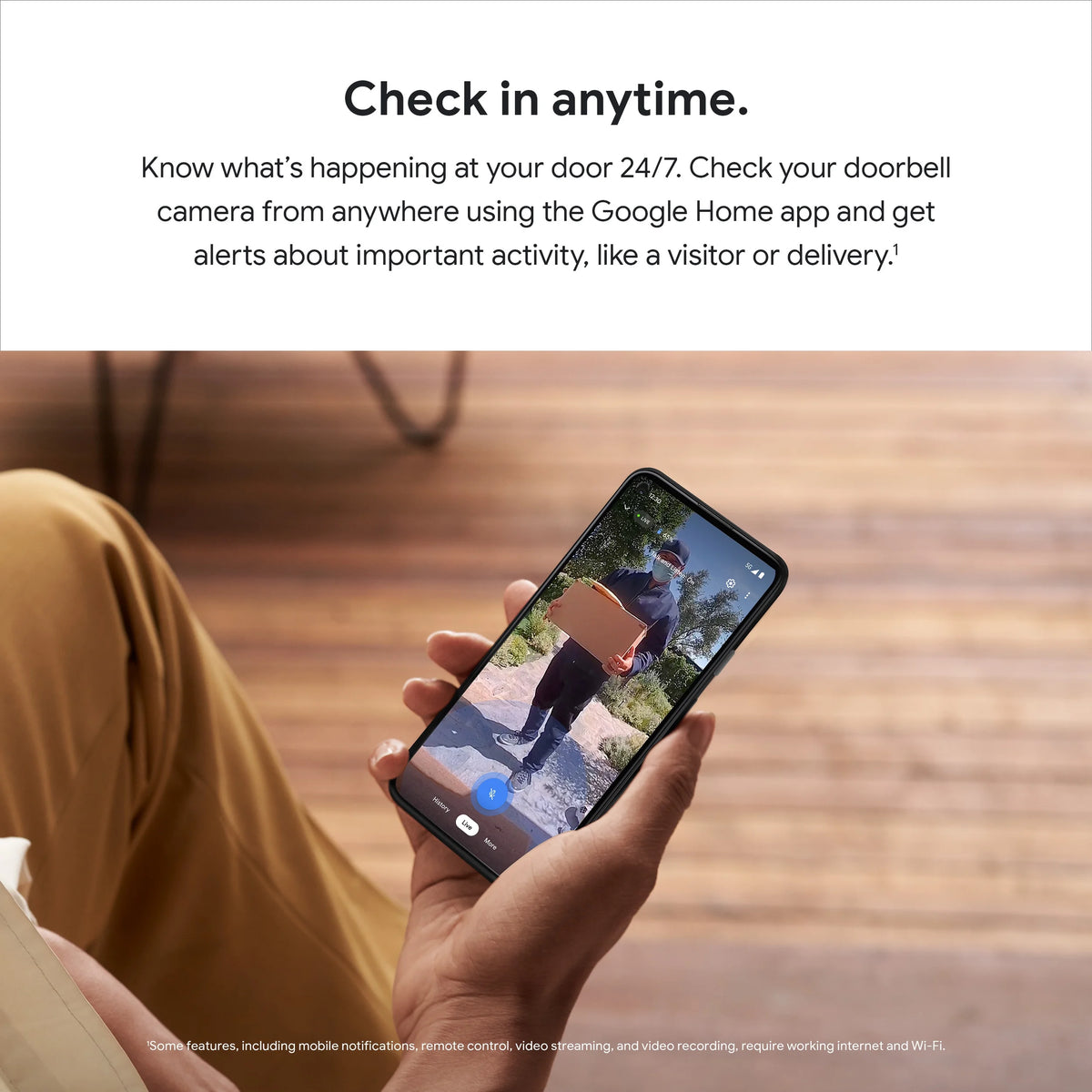 Google Nest Doorbell (Battery) (Linen)