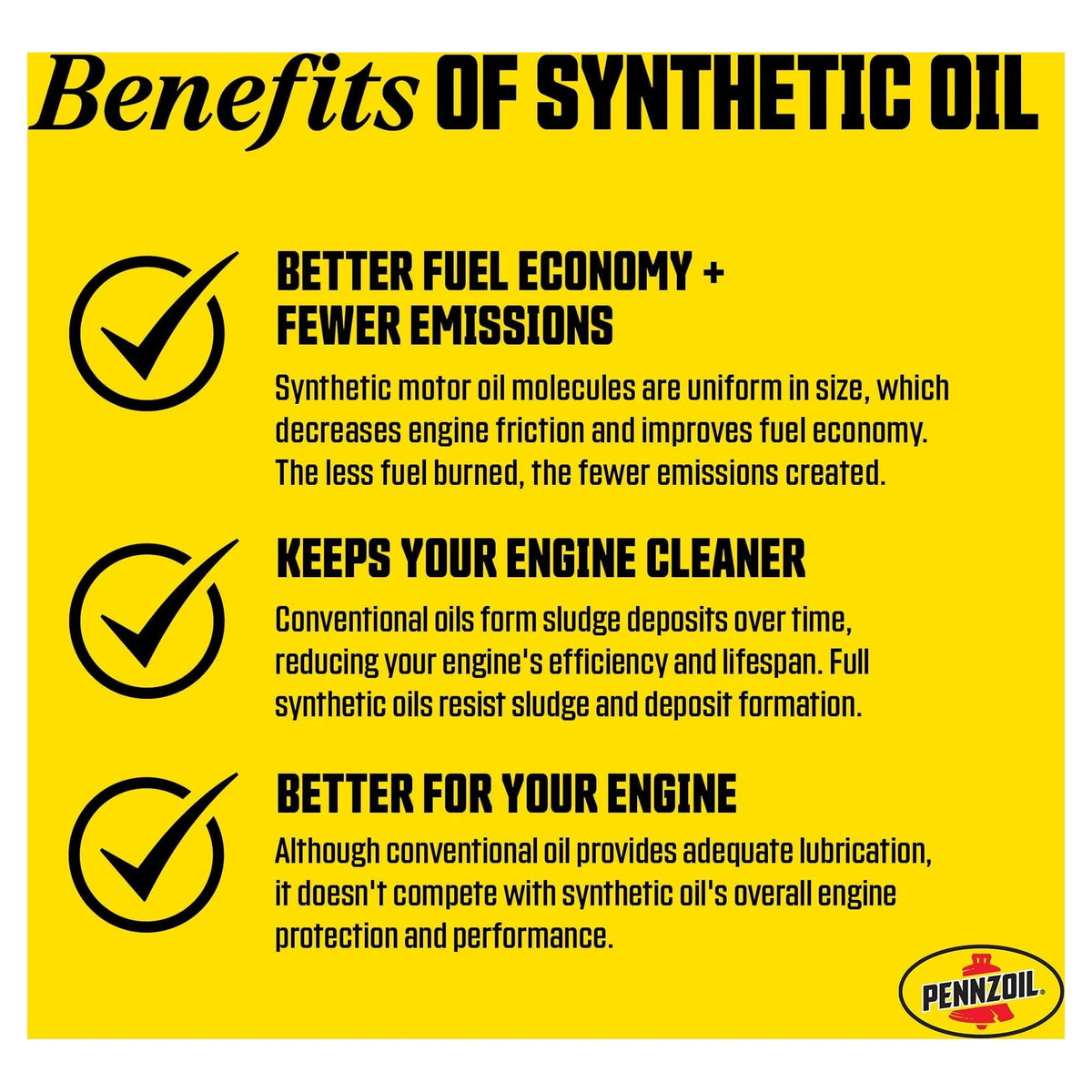 Pennzoil Platinum Full Synthetic 0W-20 Motor Oil, 5-Quart