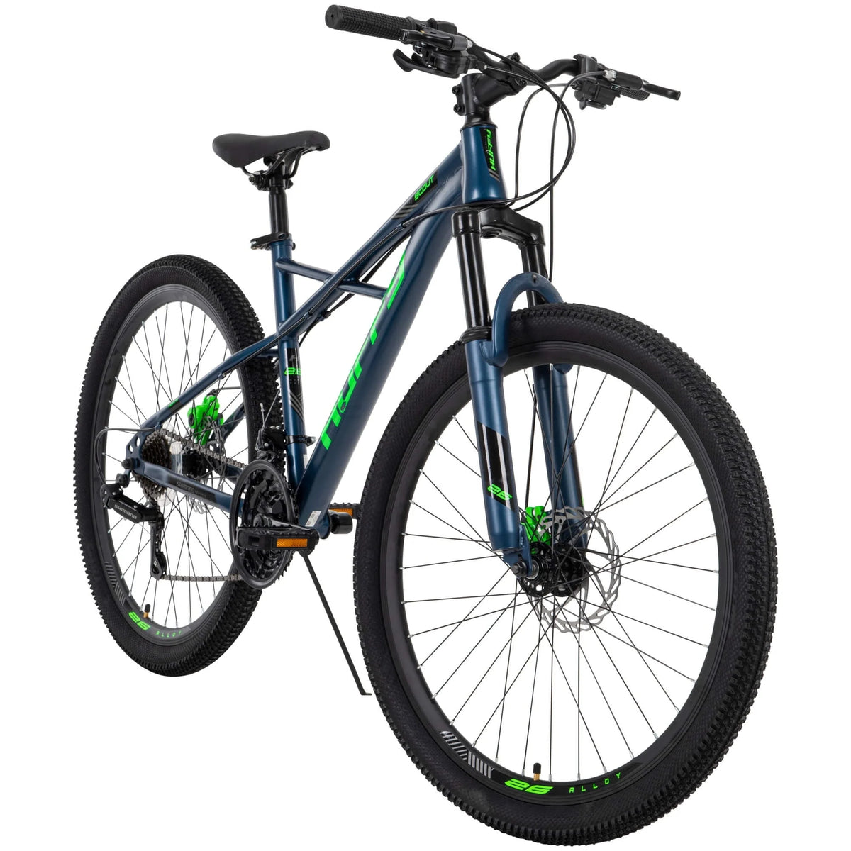 26-Inch Scout Men's 21-Speed Hardtail Mountain Bike, Denim Blue