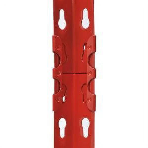 Muscle Rack Red 60"W x 24"D x 72"H 5-Shelf Steel Shelf Unit