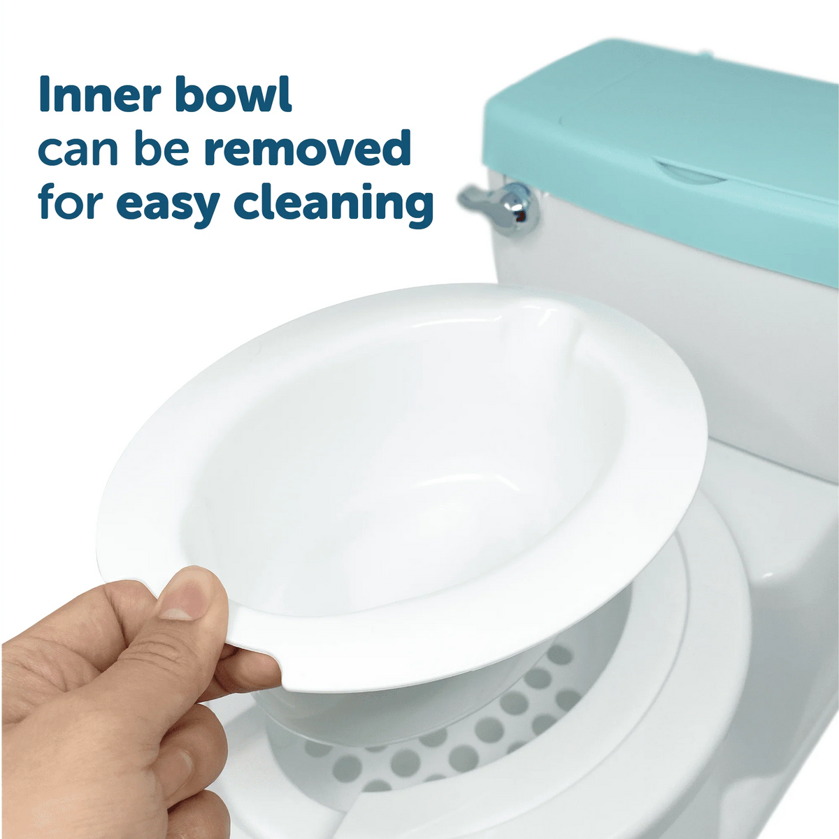 Real Feel Potty - Virtual Flushing & Cheering Sounds, Disposable Liners & Removable Seat for Independent Use - by Jool Baby