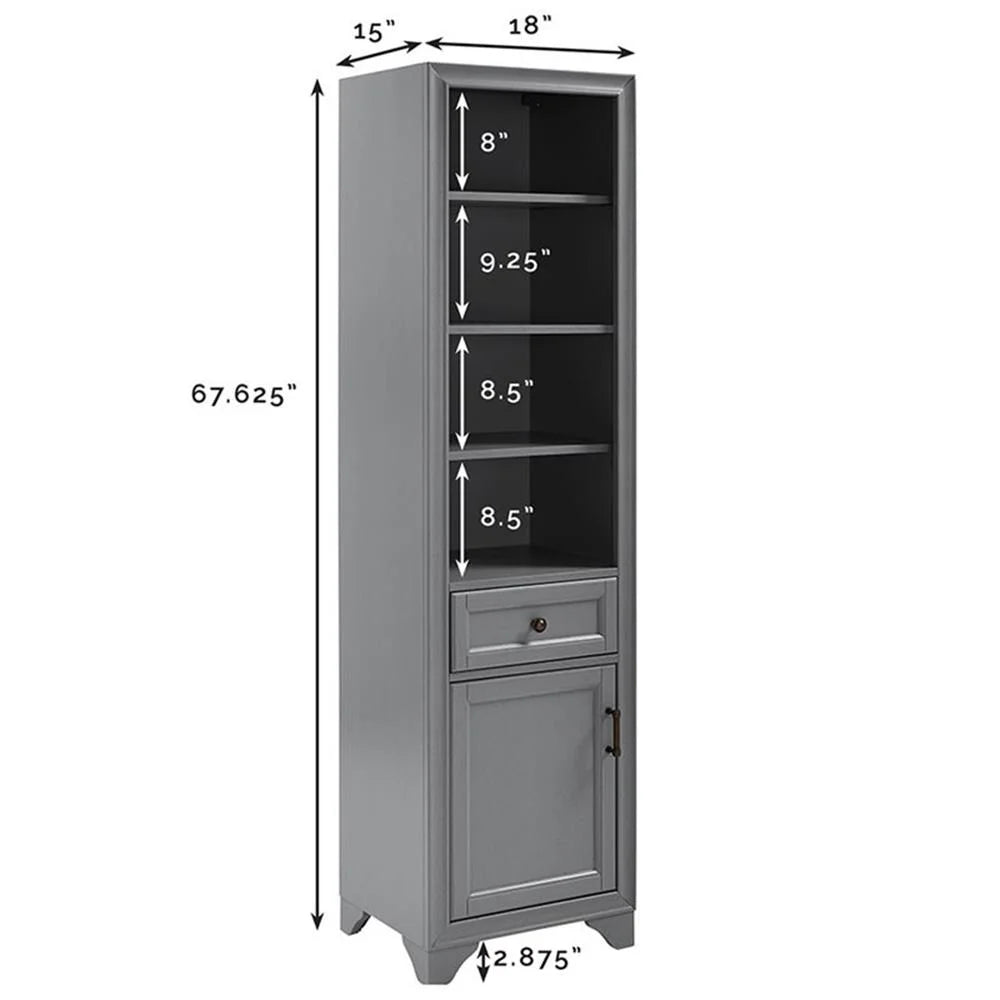 Crosley Furniture Tara Linen Cabinet White