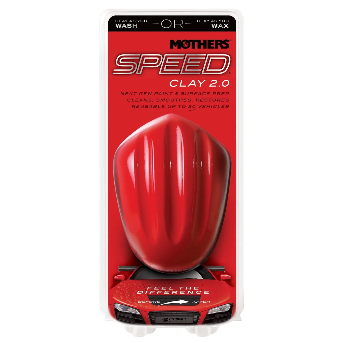 MOTHERS 17240 Speed Clay 2.0 - 6 PACK - Paint & Surface Prep - Reusable
