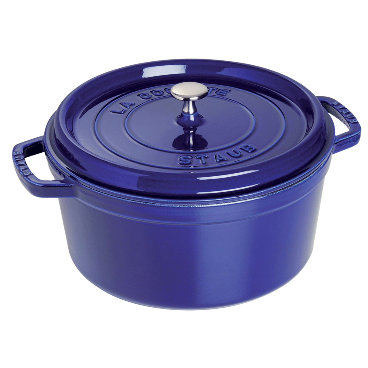 Staub Cast Iron 5.5-qt Round Cocotte - Cherry