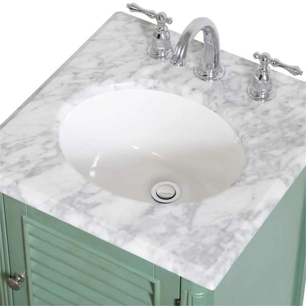 19 inch single bathroom vanity in grey