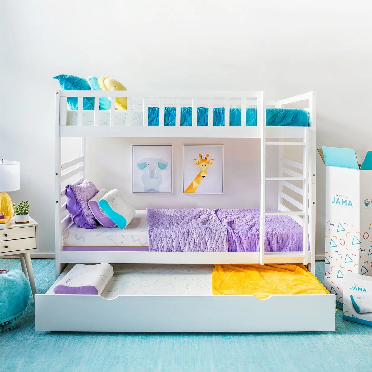 5 inch Memory Foam Mattress for Kids, Twin Size Mattress for Bunk Bed, Blue