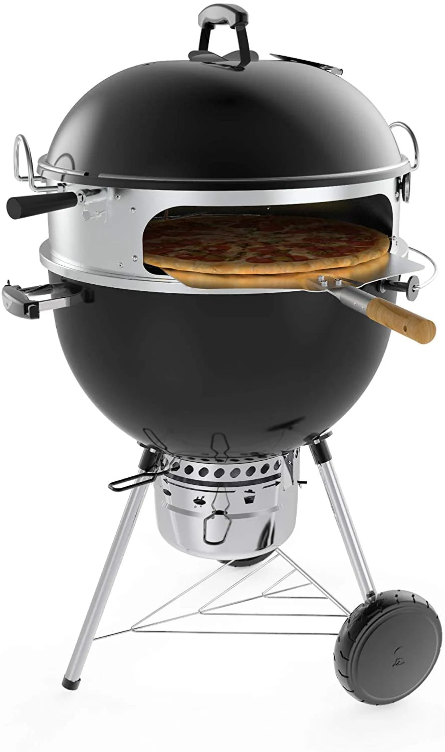 Onlyfire Multi-Purpose Rotisserie Ring Kit for Weber 22 1/2" Kettle Grill