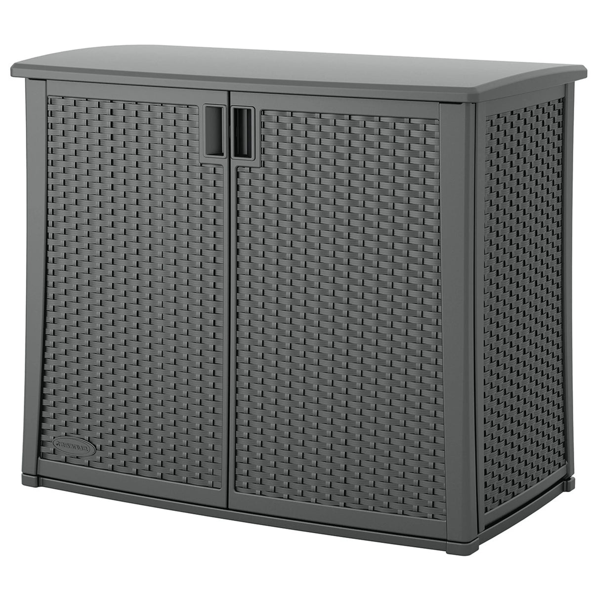 Suncast Outdoor Cabinet Deck Storage Box with Adjustable Shelf, (2 Pack)