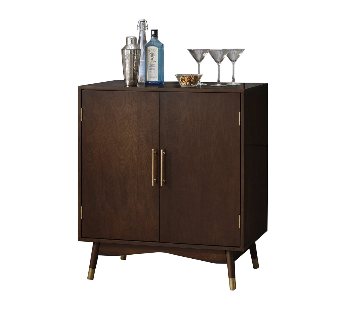 Lifestorey  Killian Bar Cabinet Walnut