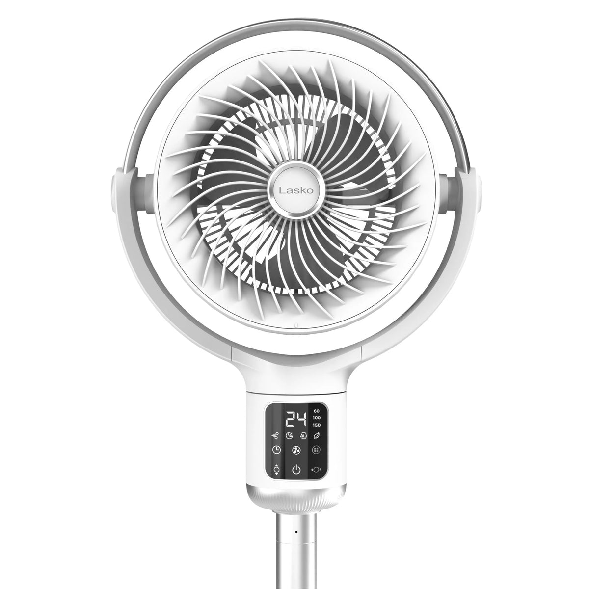 Lasko Whirlwind 7�� 24-Speed Orbital Motion 25ft/s Airflow Remote Control Pedestal Fan, APDC301
