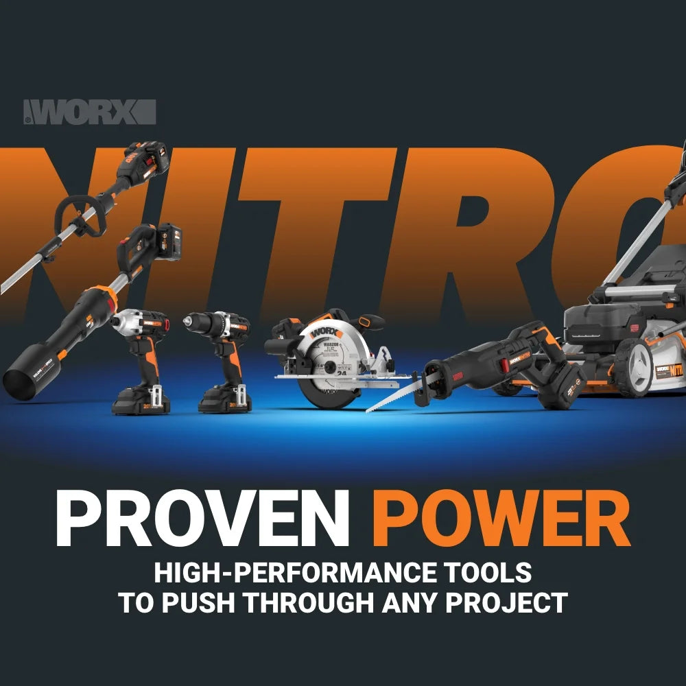 Worx Nitro WG752 40V Power Share PRO 21" Cordless Push Lawn Mower