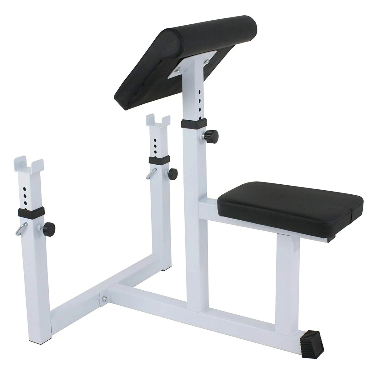 ZENSTYLE Arm Curl Weight Bench Seated Preacher Isolated Dumbbell Biceps 550LBS Arm Rest Adjustable