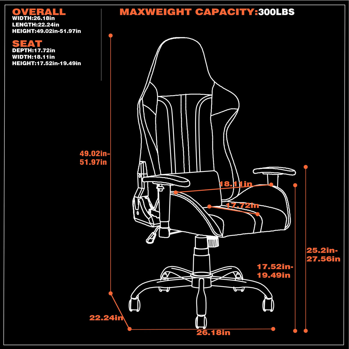 X Rocker Mysa PC Gaming Chair with Lumbar Support, Pink
