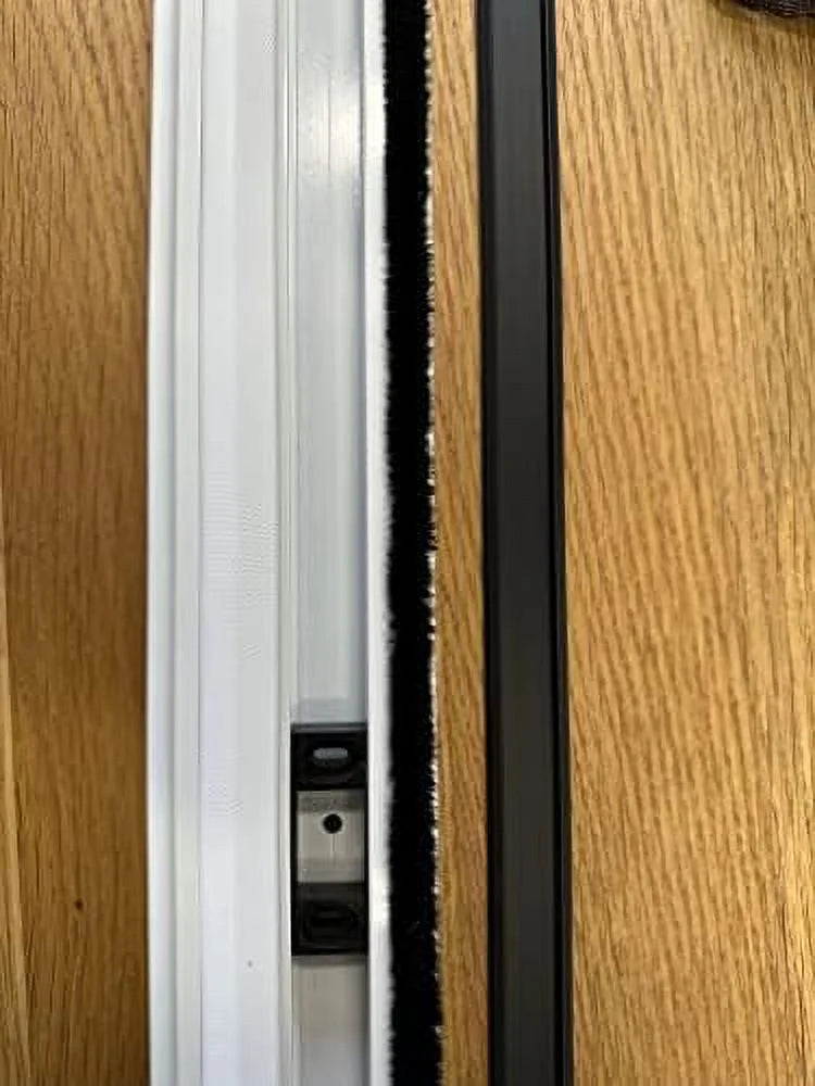 Life Products! T-Astragal Aluminum 80 in Weather Stripping 80x5/8x1-3/4 in Inswing Doors Black