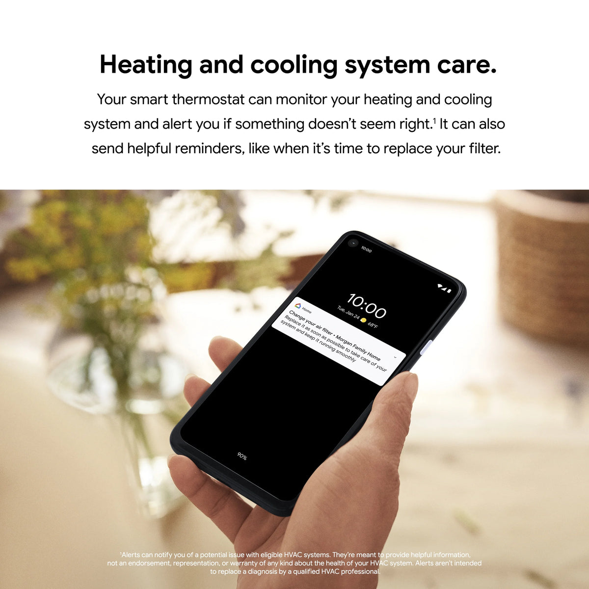Google Nest  Thermostat - Smart Programmable Wi-Fi GA01334-US - Snow