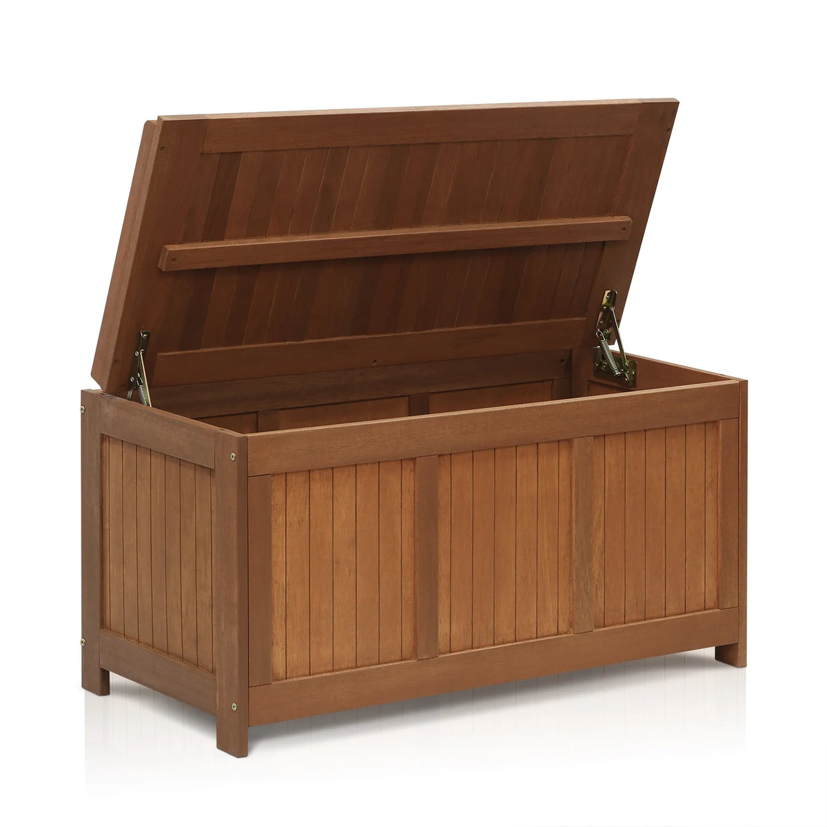 Furinno Dalam Outdoor Hardwood Storage Deck Box, Natural