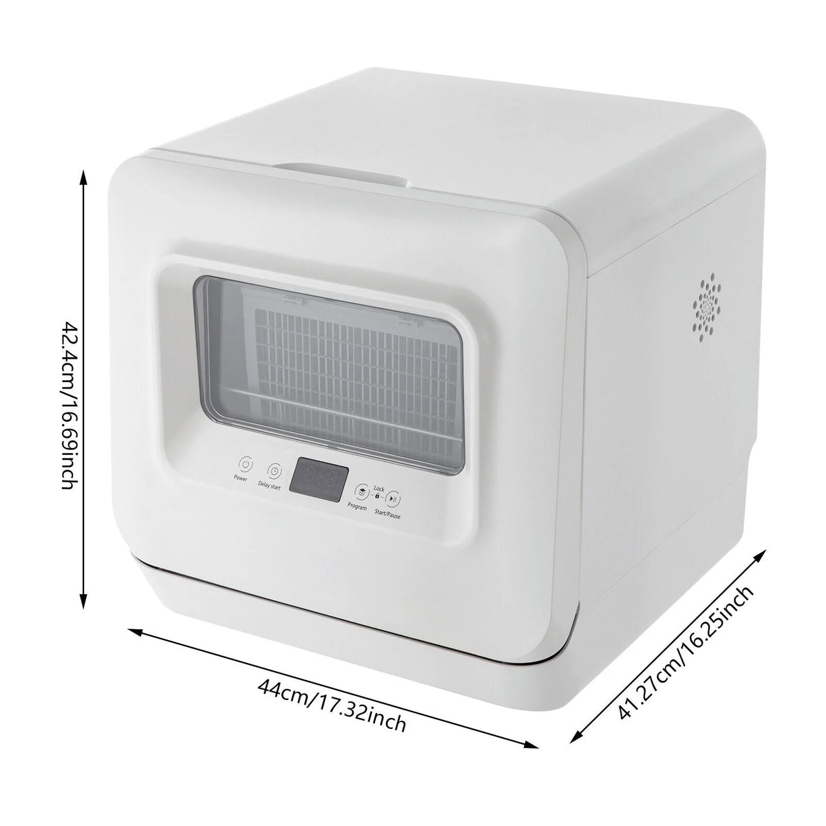 Portable Compact Countertop Mini Dishwasher with Water Tank Leak-Proof Air Dry