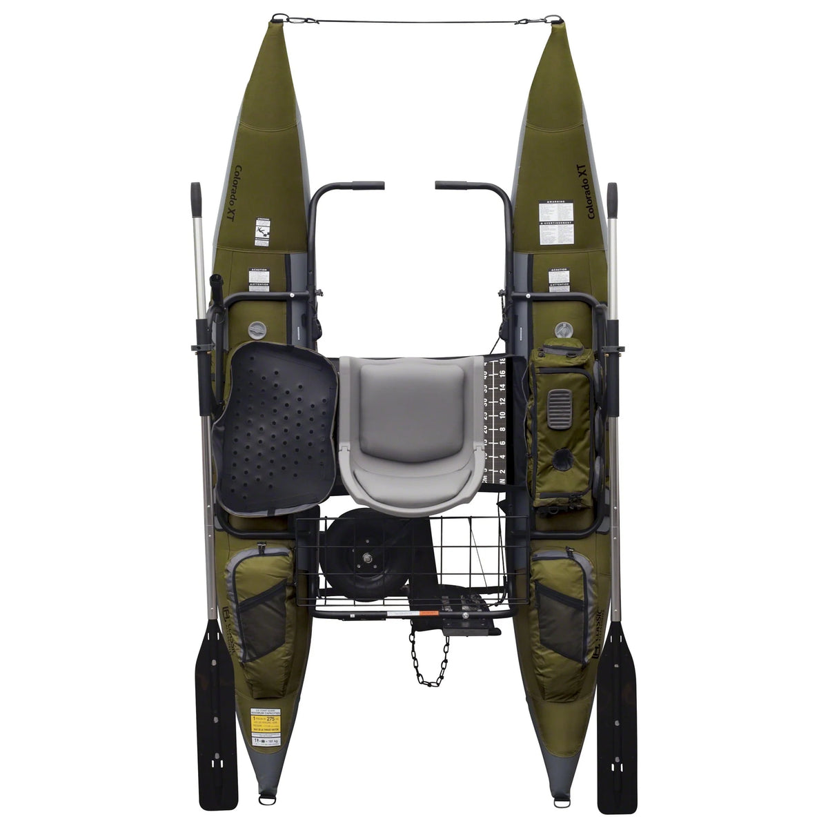 Classic Accessories Colorado XT Pontoon Fishing Boat, Pumpkin/Grey