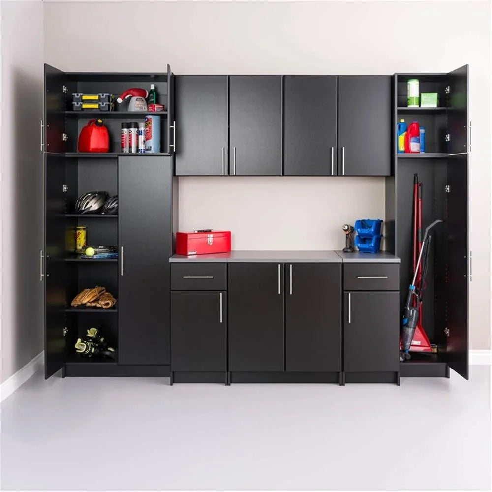 Home Square 2 Piece Wood Wall Cabinet Set in White