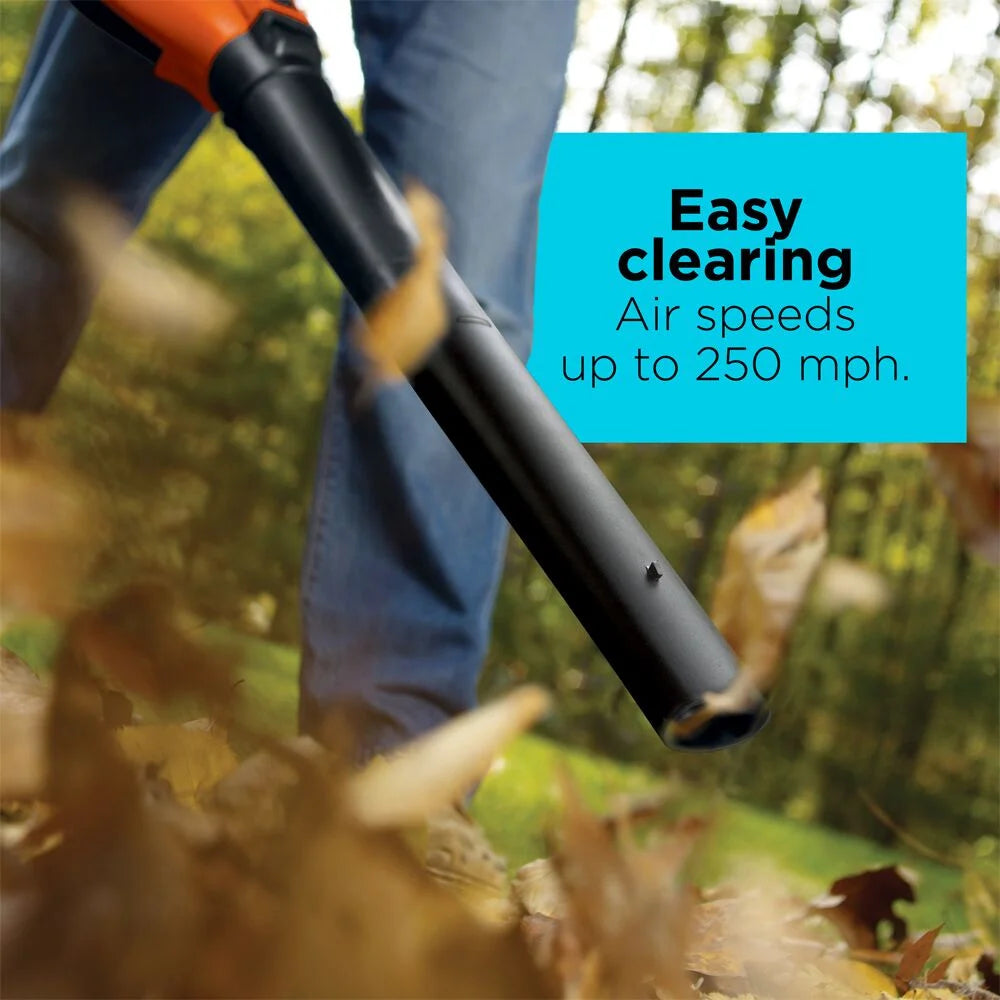 BLACK+DECKER 12 Amp High Performance Blower/Vacuum/Mulcher, (BV6600)