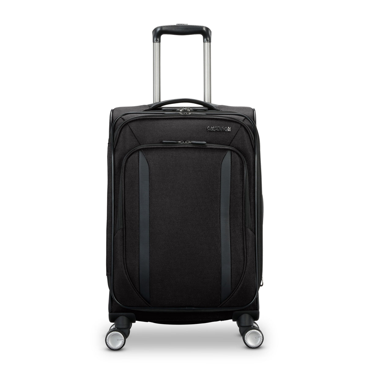 American Tourister Dash XLT Softside Carry On Luggage with Spinner Wheels Single Piece - Black