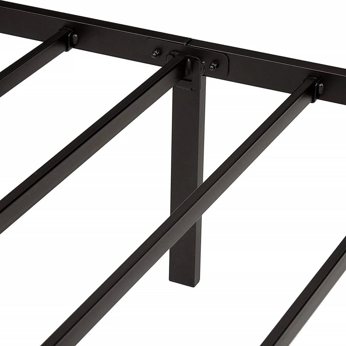 Mainstays 14" Heavy Duty Steel Slat Twin Platform Bed Frame, Black