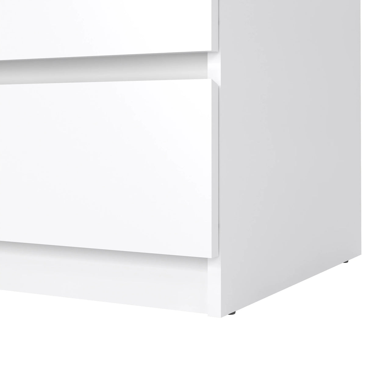 Tvilum Scottsdale 3 Drawer Chest Dresser for Adults, White High Gloss