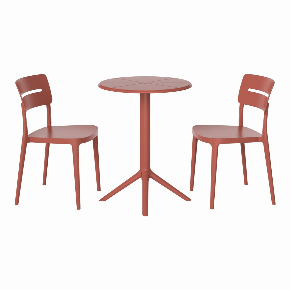 WestinTrends Playa 3-Piece Outdoor Resin Patio Bistro Set with Stackable Patio Dining Chairs, Black