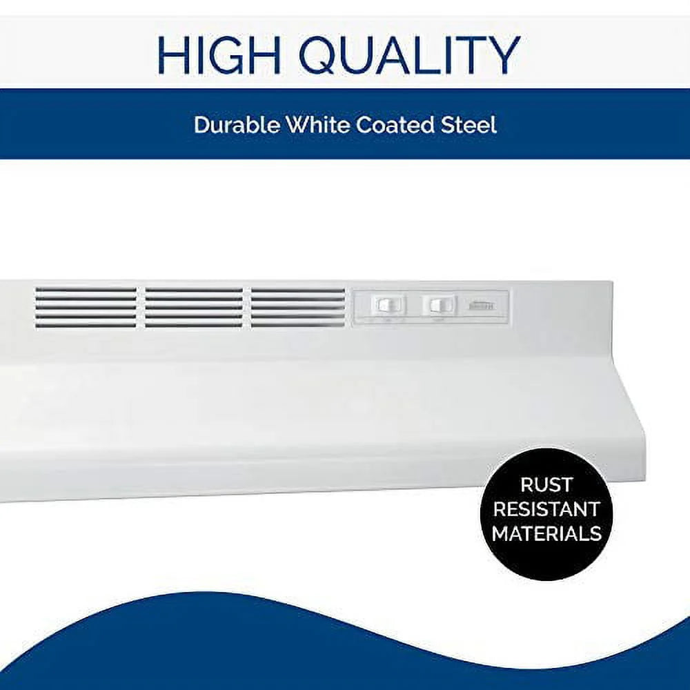 Broan 30W in. Ventless Under Cabinet Range Hood, White