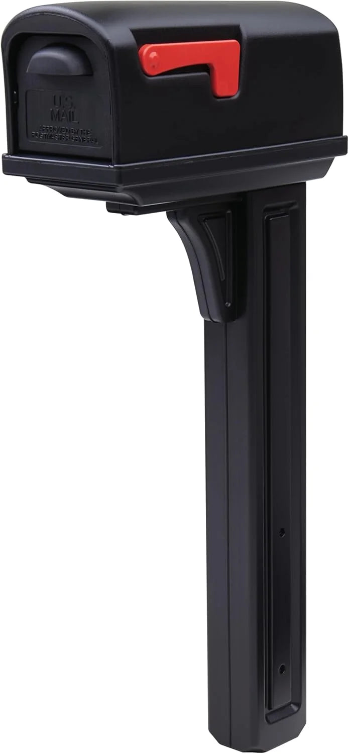 Architectural Mailboxes Classic Plastic Mailbox and Post Kit, GCL100MAM, Mocha