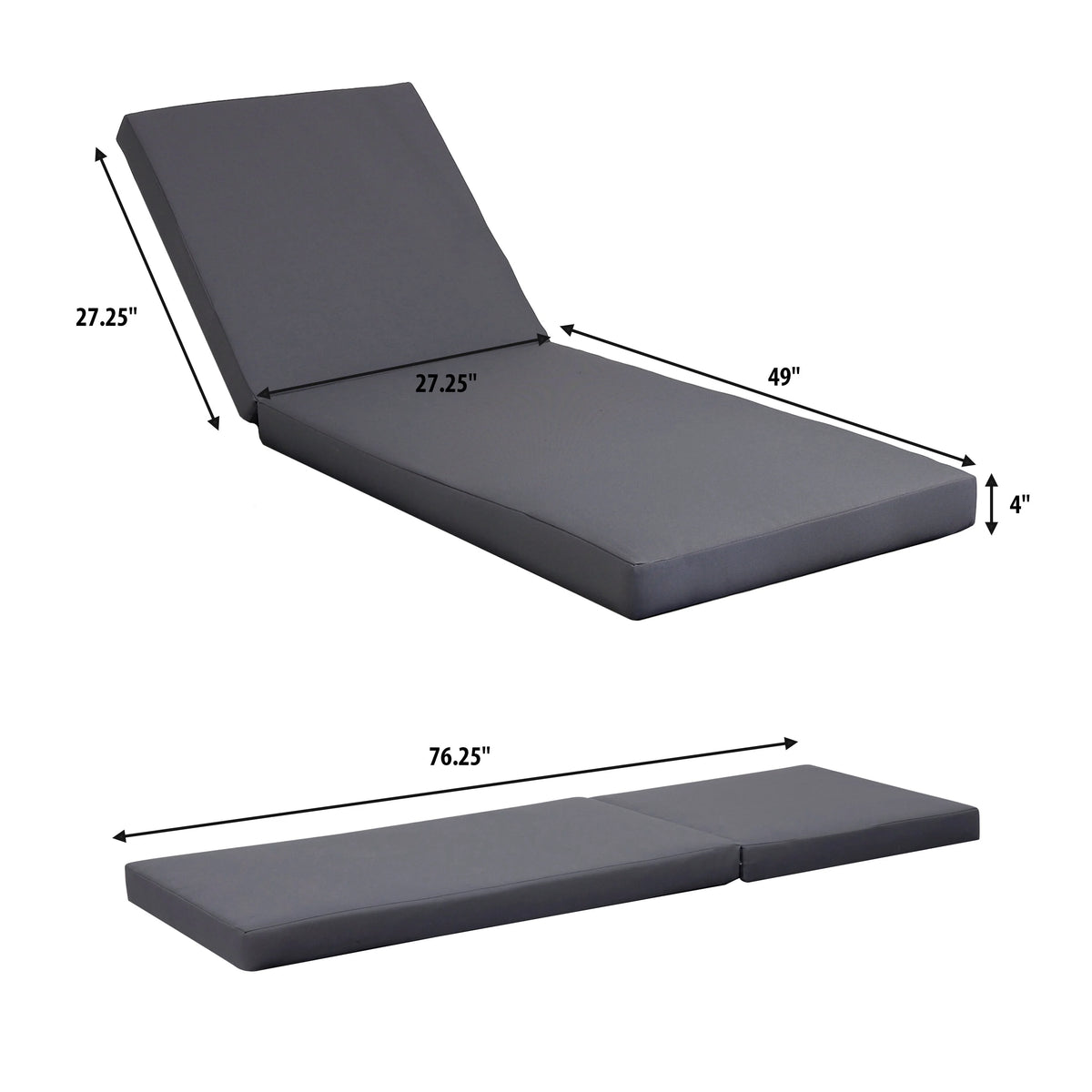 Patio Seating LOUNGE CHAISE SET, ACACIA WOOD WITH WATER-RESISTANT LOUNGE CUSHIONS (CREAM & 4 INCH THICK) - MATCHING DARK GREY VERSION AVAILABLE,Outdoor Seating