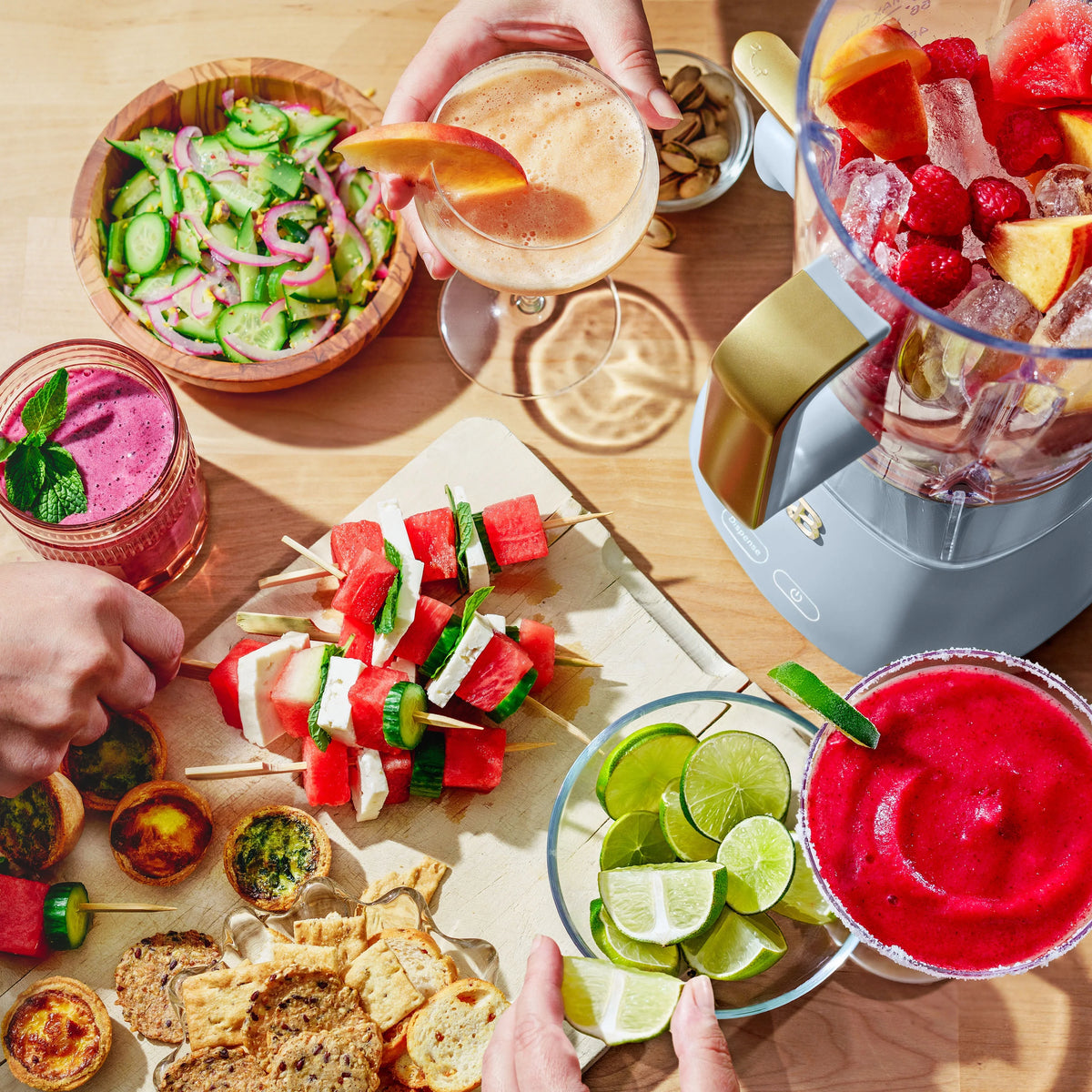 Beautiful Slush Crush 60 oz 4-Speed Frozen Drink Maker, White Icing by Drew Barrymore