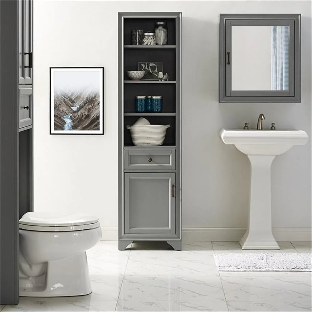 Crosley Furniture Tara Linen Cabinet White
