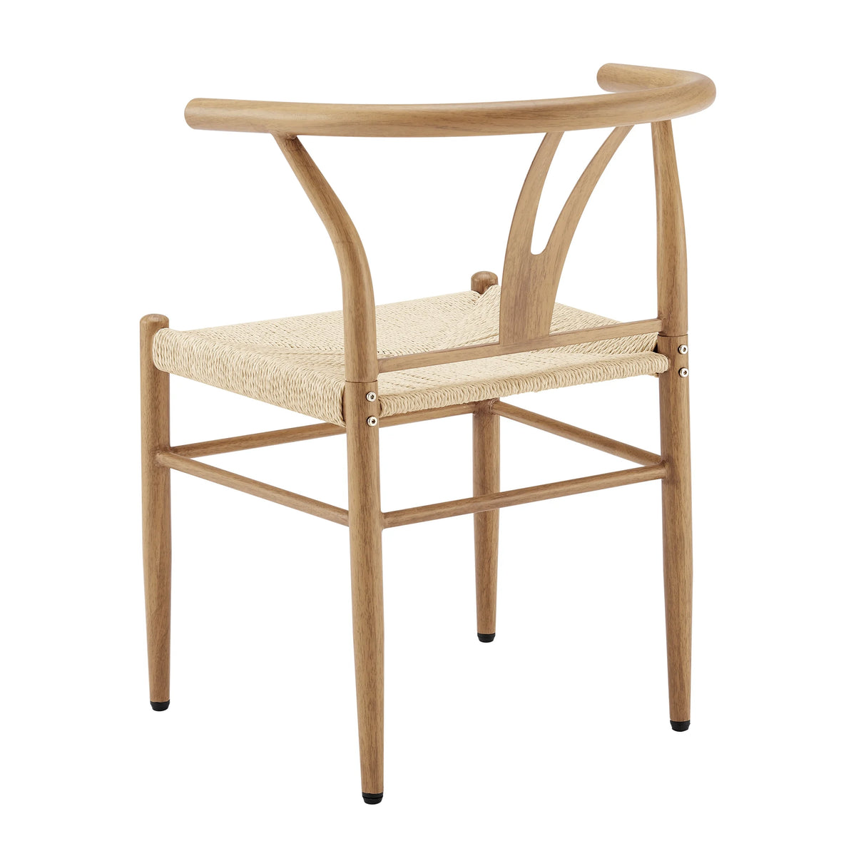 Better Homes & Gardens Springwood Wishbone Chair, Metal Base with Black Finish, 2 Pack