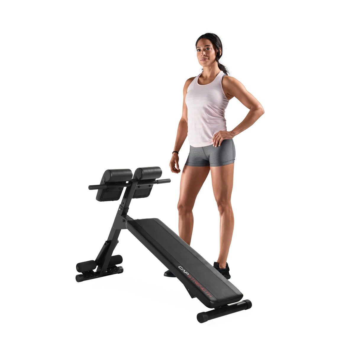 CAP Strength Hyperextension/AB Bench, Black