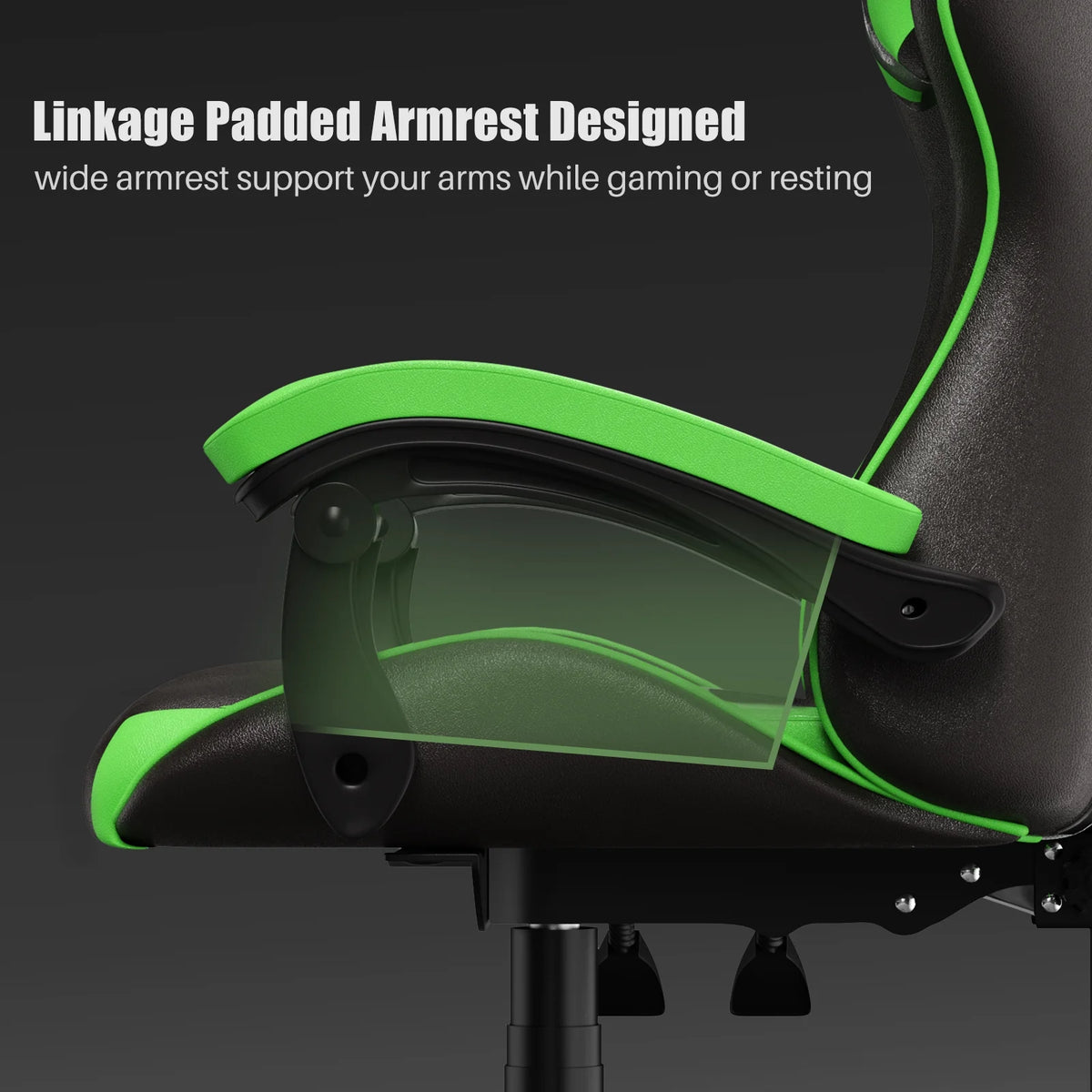 Bigzzia Gaming Chair Pu Leather Office Chair with Ergonomic Lumbar Pillow, Reclining Racing Game Chair Backrest and Seat Height Adjustable Swivel Recliner,Esports Chair with Headrest,Blue