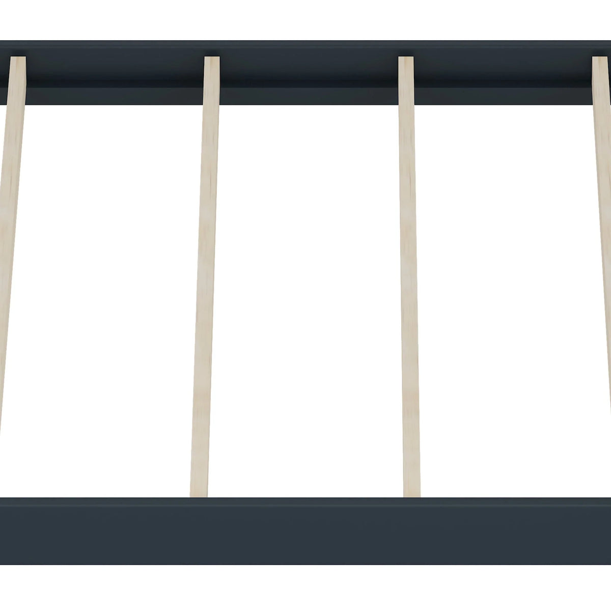 Campbell Wood Twin over Twin Floor Convertible Bunk Bed, Navy