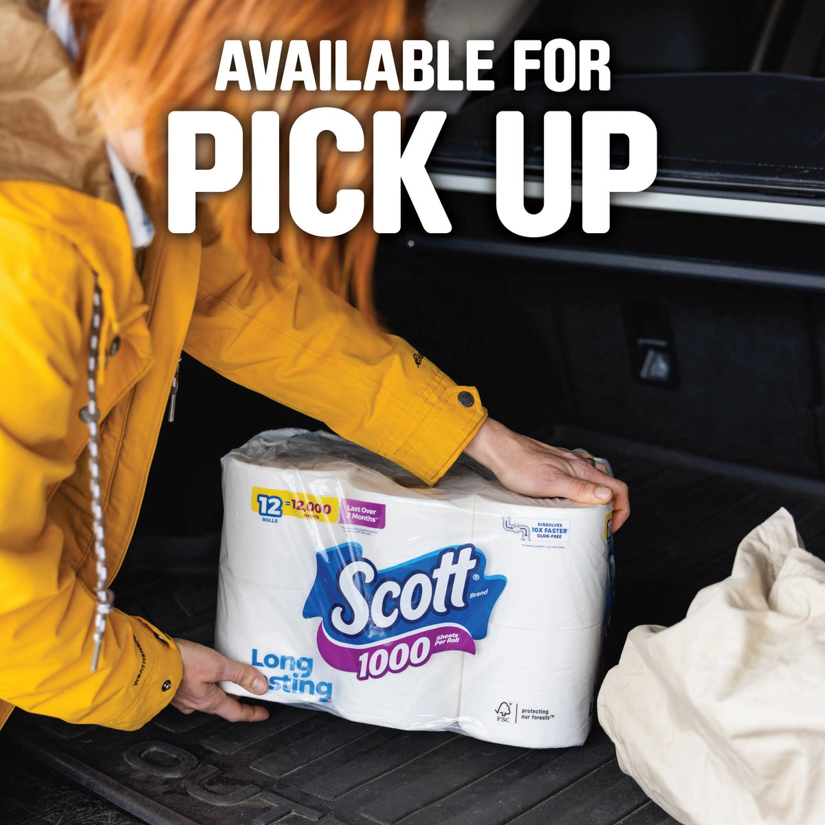 Scott 1000 Toilet Paper, 36 Rolls, 1000 Sheets Per Roll (36000 Sheets Total)