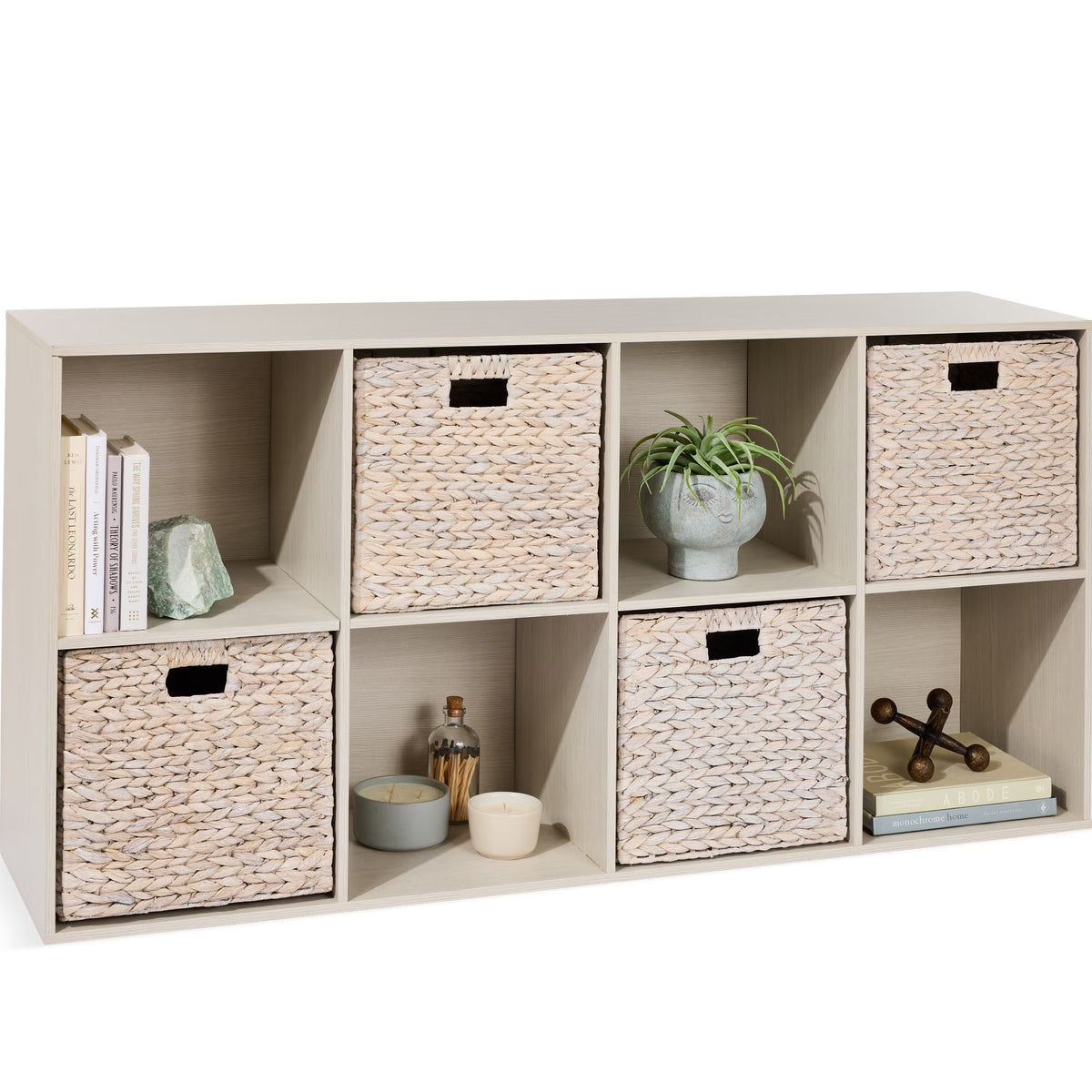 Best Choice Products 8-Cube Bookshelf, 11in Display Storage System, Organizer w/ Removable Back Panels - Black