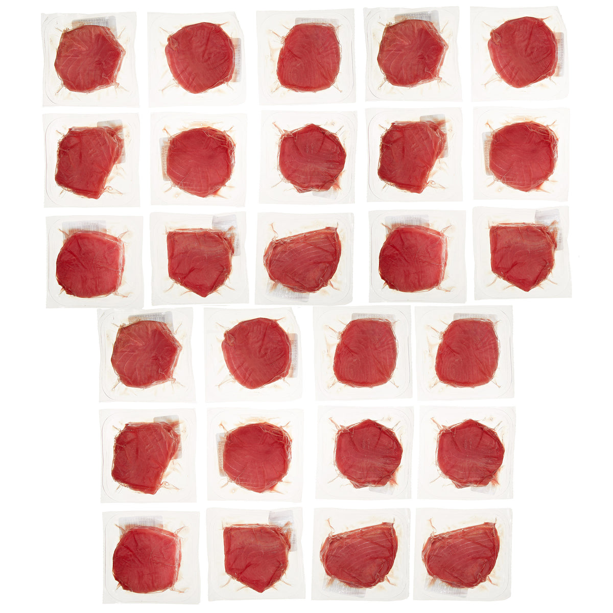 Ahi Tuna Individual Vacuum Packed Portion (26-27/6 Oz. Per Portion), 26-27 Total Packs, 10 Lbs. Total Case