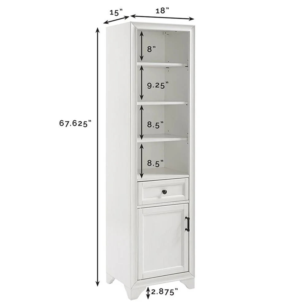Crosley Furniture Tara Linen Cabinet White