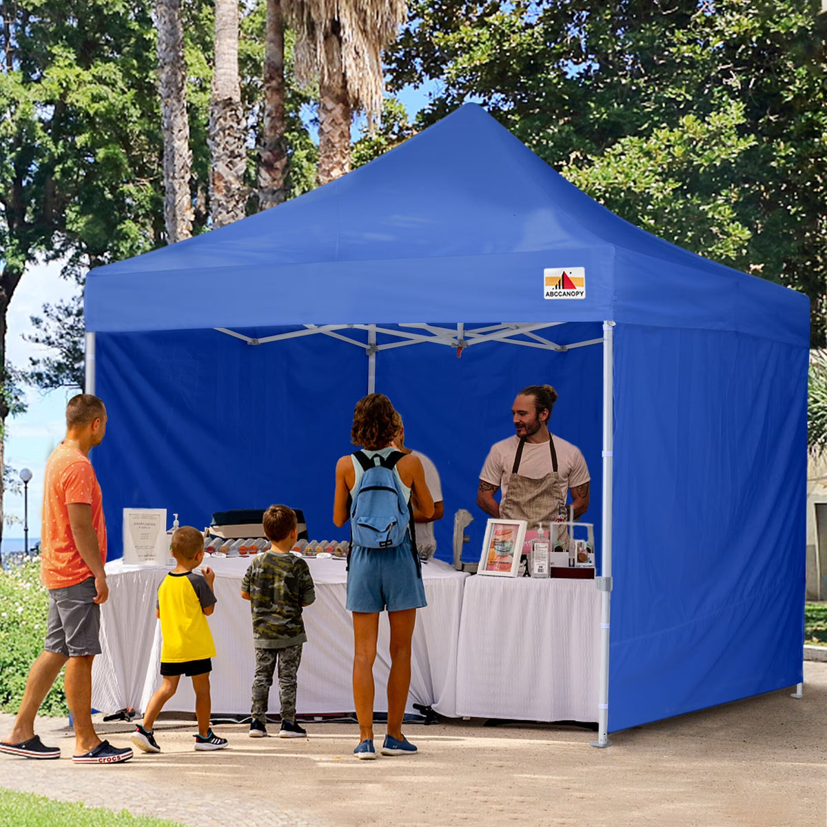 ABCCANOPY Commercial Instant Shade Metal Pop-Up Canopy - 10ftx10ft Grey