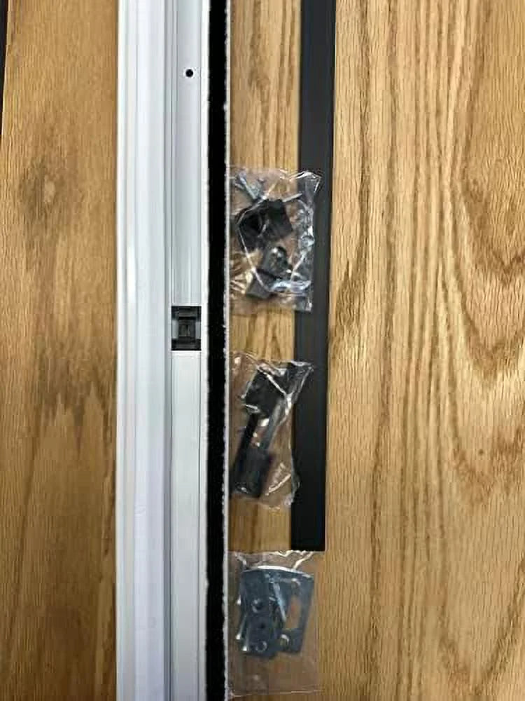 Life Products! T-Astragal Aluminum 80 in Weather Stripping 80x5/8x1-3/4 in Inswing Doors Black